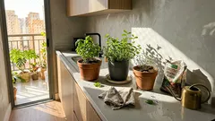 Horta no peitoril da janela: os temperos que valem o vaso (e o jeito certo de colher por semanas)